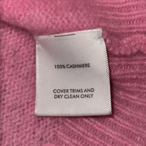 White + Warren Cashmere Featherweight Button Cardigan Pink - Picture 5 of 10